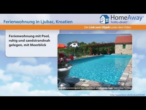 Dalmatien: Ferienwohnung mit Pool, ruhig und sandstrandnah gelegen, mit - FeWo-direkt.de Video