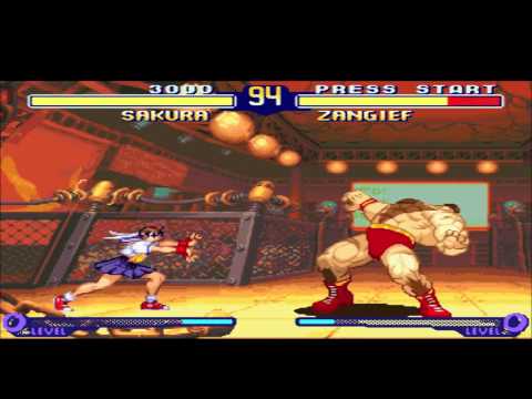 [電玩遊戲 超級任天堂快打旋風Alpha 2遊戲回顧]Street Fighter Alpha 2 SNES Man Review