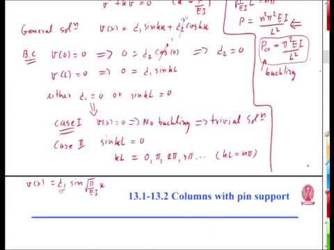 2103231 Mechanics of Materials I - Buckling of Columns (Mon.17-02-57)