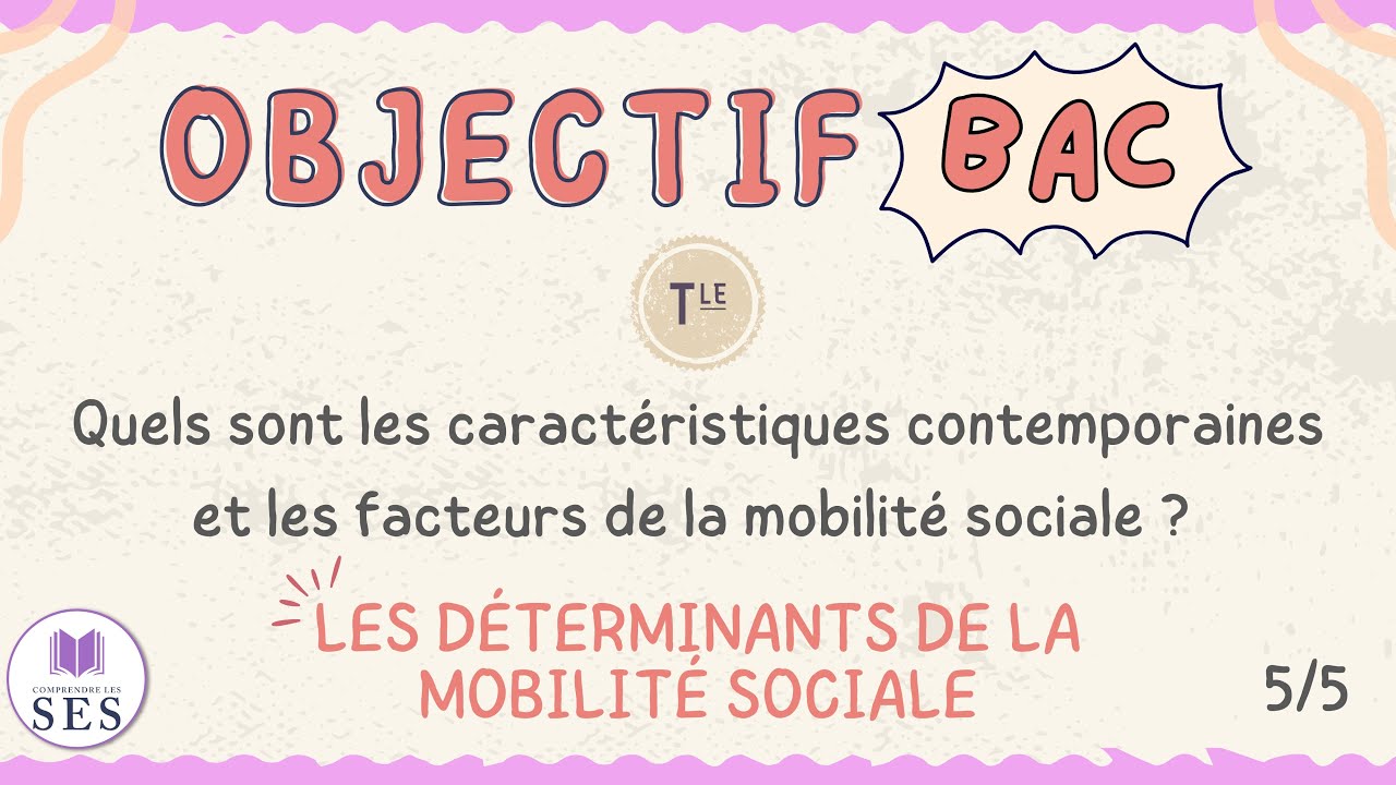 [BAC] Cours Mobilité Sociale - Les déterminants de la MS