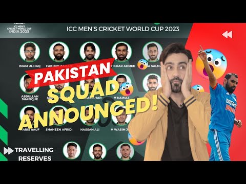 Pakistan SQUAD announced | India v Aus | CriCom 219