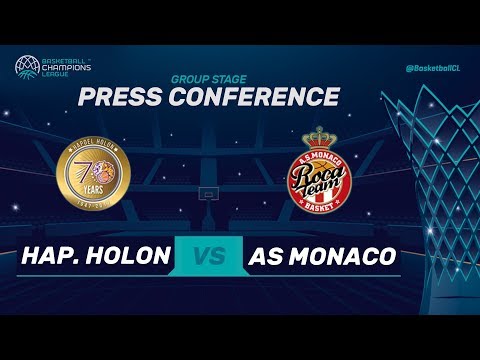 Hapoel Holon v As Monaco - Press Conference - Basketball Champions League