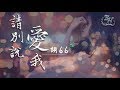 胡66 - 請別說愛我『你的挽留只是因為寂寞！』【動態歌詞Lyrics】