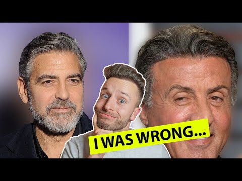 I WAS WRONG ABOUT CLOONEY's AND STALLONE's HAIR TRANSPLANTS! Here's WHY...