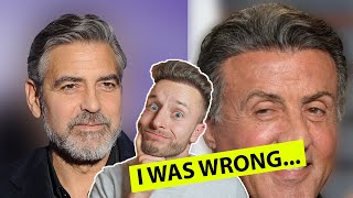 I WAS WRONG ABOUT CLOONEY's AND STALLONE's HAIR TRANSPLANTS! Here's WHY...