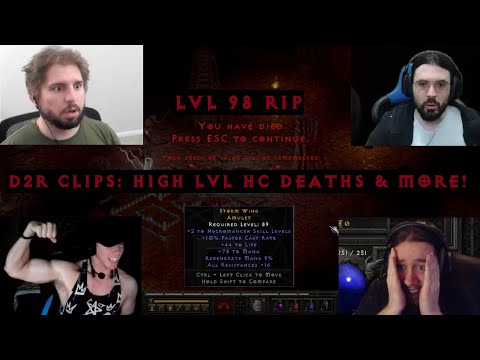 D2R CLIPS S2E09 - HIGHEST LVL HC DEATHS, AMULET MAN BACK AT IT, 1/1,600,548 HORK ODDS & MORE!