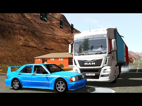Crossroad Car Crashes 61 - BeamNG.Drive| BeamNGTV