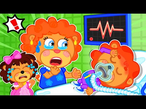 Aslan Yavrusu | Oh hayır! Bebek Hastalandı | Aileniz Her Zaman Yanınızda | Çocuklar için çizgi film