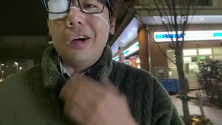 顔面麻痺男2日目の　病院終わった後の散歩