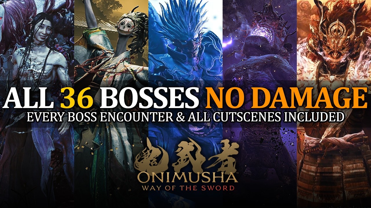 Onimusha: Way of the Sword - All 46 Boss Fights & Ending (No Damage) - All Cutscenes Included