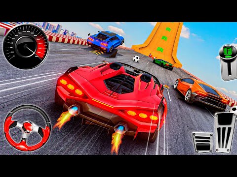 Crazy Ramp Car Stunts Racing 2024 - Impossible GT Car Mega Tracks Simulator 3D: Android Gameplay #3