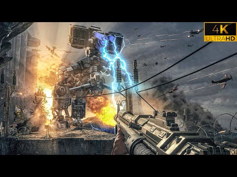 Allied Forces Full Scale Assault / Coast of Germany - Wolfenstein The New Order - Part 1 - 4K