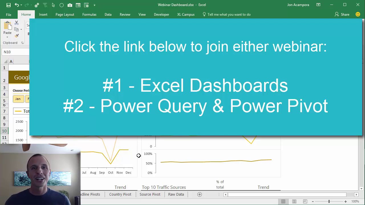 -free Webinar On Excel Dashboards! Quick Tip For Aligning Your Charts In Excel