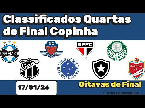 Tabela Copinha 2026 Classificados Quartas de Final Copa São Paulo Futebol Jr 17/01/26 | Copinha 2026