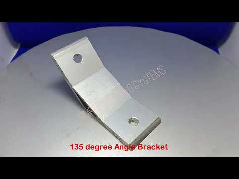 Aluminium 135 degree aluminum angle bracket