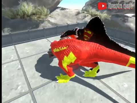 DINOSAURUS | TIREX | SHAZAM T-REX vs BUMBLEBEE SPINO DEATH RUN - Simulator Pertempuran Hewan