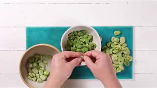 How to double pod broad beans