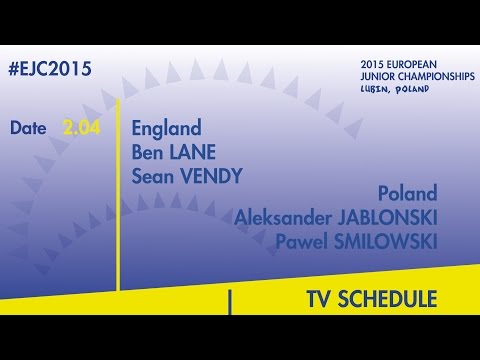 B.Lane/S.Vendy(ENG) VS. A.Jablonski/P.Smilowski(POL) #EJC2015 Lubin, Poland