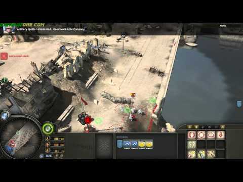 walkthrough [company of heroes][1080p][PC] - mission 6 - part 1 Cherbourg