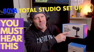 BOYA Caster Mixer X1, BOYA CastMic S60, BOYA Mic Arm, BOYA HP3, Total Studio Set Up. #boya