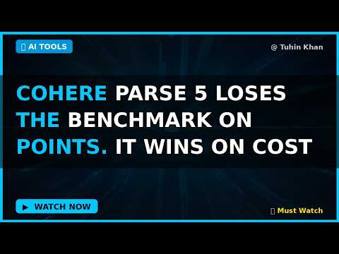 Cohere Parse 5 loses the benchmark on points. It wins on cost per page. (2026)
