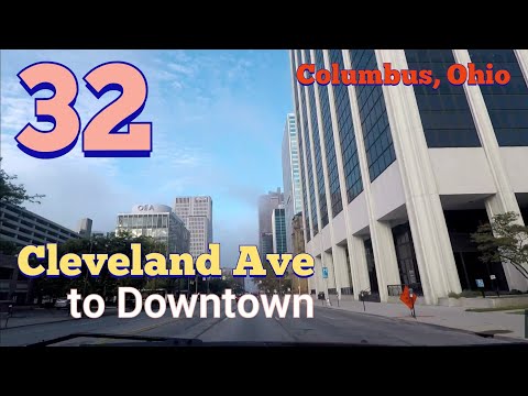 Drive Time 32  ......  Cleveland Ave to downtown Columbus, Ohio. USA.  l  ThatGuyJunJun