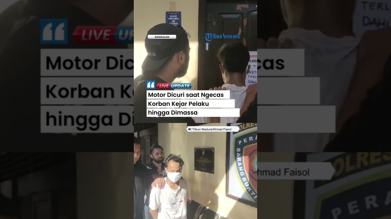 Aksinya Tepergok, Maling Motor di Bangkalan Diikat dan Diamuk Warga Sebelum Diserahkan ke Polisi