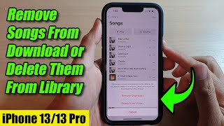 iPhone 13/13 Pro: How to Remove Songs From Download or Delete Them From Library
