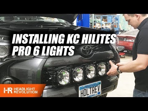 KC HiLites Pro6 Lightbar Grille Install Toyota 4Runner with Rago Fabrication Mounts