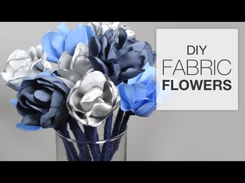 DIY Fabric Flowers (Tutorial)