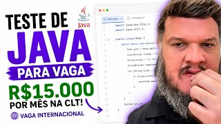 Resolvendo teste de Java - VAGA INTERNACIONAL - R$15k/mês CLT