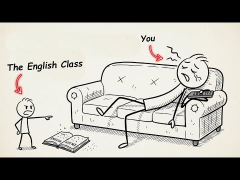 If You Want to Learn English but Lazy, Please watch this video...