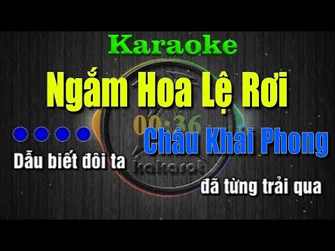 Karaoke Ngắm Hoa Lệ Rơi - Châu Khải Phong