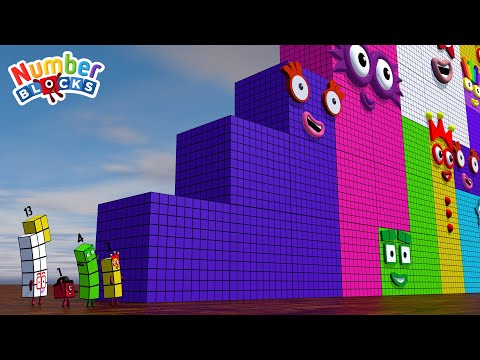 Numberblocks Step Squad NEW 13 to 171000 BIGGEST - The Amazing Step Squad Numberblocks HUGE