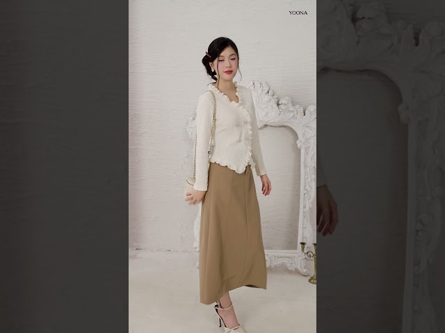 ED4B327 - Áo len nhung kẻ