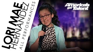 THE FUNNY Lori Mae Hernandez ALL PERFORMANCES | Americas Got Talent video