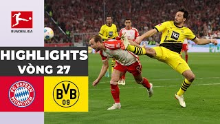 HIGHLIGHTS | Bayern Munich - Borussia Dortmund | Hòn đá tảng Hummels, Harry Kane im hơi lặng tiếng