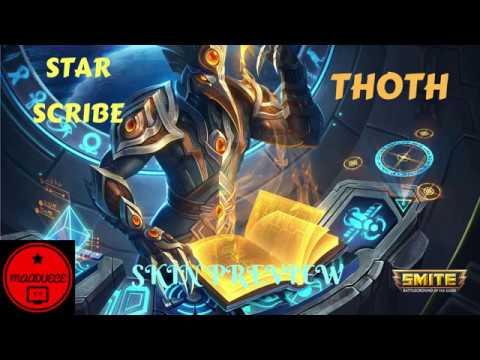 SMITE "Star Scribe Thoth skin preview "