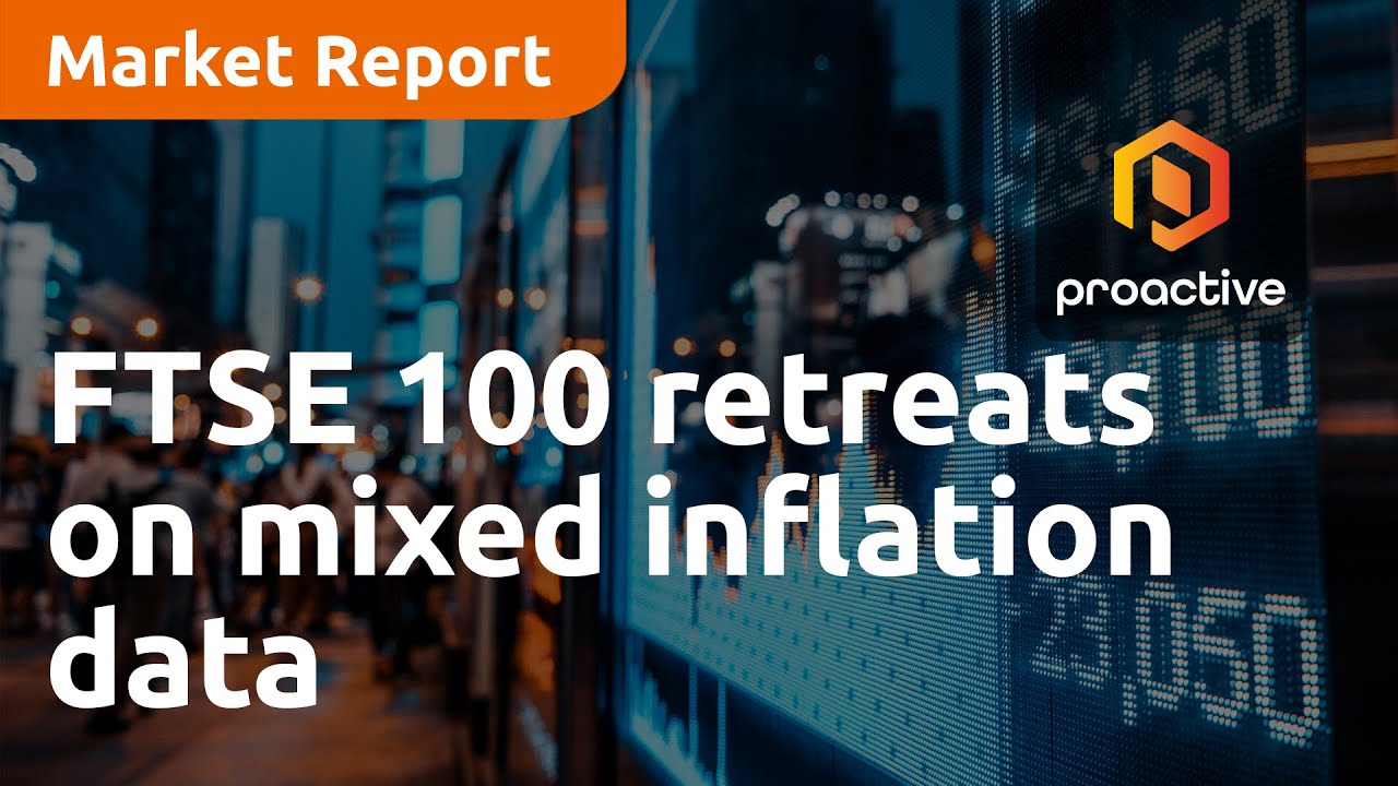 FTSE 100 retreats on mixed inflation data; AstraZeneca declines in early trade - Market Report