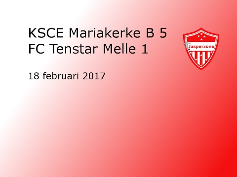 20170218 KSCE Mariakerke B - FC Tenstar Melle