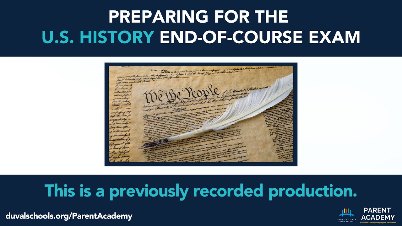 Preparing For the U.S. History EOC Exam - Spring 2025