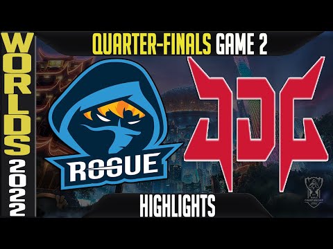 RGE vs JDG Highlights Game 2 | Worlds 2022 Quarterfinals | Rogue vs JD Gaming G2