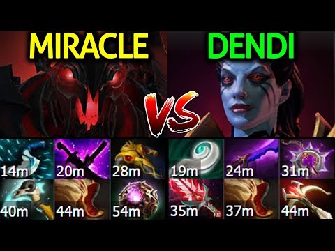 Miracle Shadow Fiend VS Dendi Queen of Pain | Let's Start the Battle Middle Dota 2