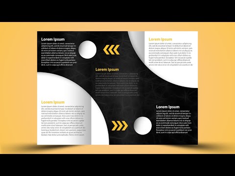 How to design a Trifold Brochure I Business Tri fold Design Photoshop Tutorial I Vertex Graphic