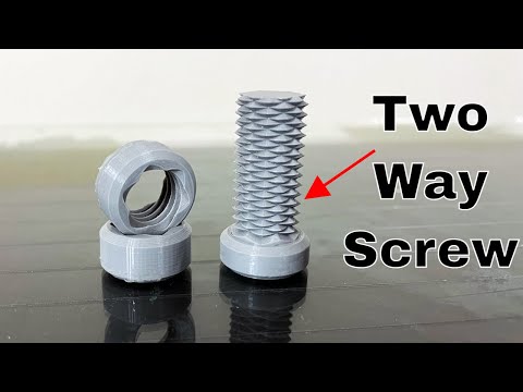 Is This 3D-Printed Screw That Can Be Tightened In Either Direction The Answer To All Our Problems?