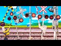 Tall Railroad Crossings Compete In Height
