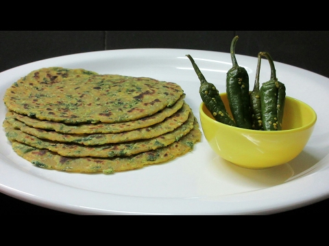 Gujarati Thepla recipe in Hindi - Methi Theplas - How to cook Thepla Video