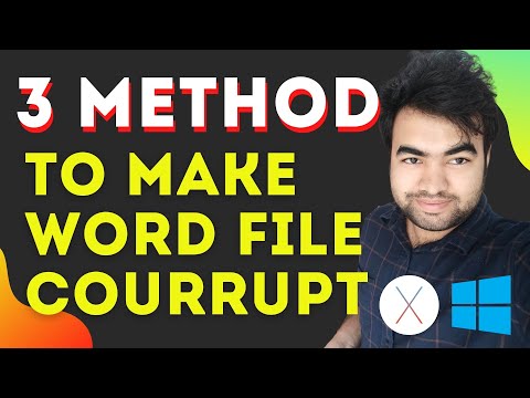 3 Ways How to Make a Word Document Corrupt on Mac or Windows