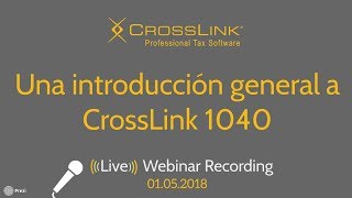 CrossLink 2018: Una introducción general al programa