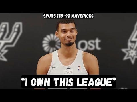 Victor Wembanyama ROASTS Cooper Flagg after scoring 40 points - Post Game Interview - Spurs vs Mavs
